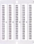 ES-NU0851301 Oznacznik 301 do 350 (100 szt.)