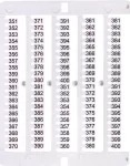 ES-NU0851351 Oznacznik 351 do 400 (100 szt.)