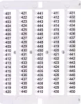 ES-NU0851401 Oznacznik 401 do 450 (100 szt.)