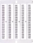 ES-NU0851501 Oznacznik 501 do 550 (100 szt.)