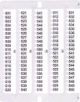 ES-NU0851501 Oznacznik 501 do 550 (100 szt.)