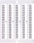 ES-NU0851601 Oznacznik 601 do 650 (100 szt.)