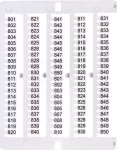 ES-NU0851801 Oznacznik 801 do 850 (100 szt.)