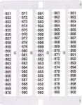 ES-NU0851851 Oznacznik 851 do 900 (100 szt.)