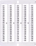 ES-NU0851540 Oznacznik 31 do 40 (100 szt.)