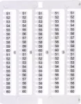 ES-NU0851560 Oznacznik 51 do 60 (100 szt.)