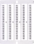 ES-NU0851590 Oznacznik 81 do 90 (100 szt.)