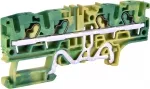 ESH-EFCE.4/2+2 Złączka sprężynowa ochronna 4 mm2 (żółto-zielona)