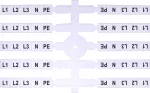 EO3 L1,L2,L3,N,PE Oznacznik elastyczny (40 x 5szt.)