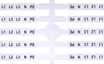 EO3 L1,L2,L3,N,PE Oznacznik elastyczny (40 x 5szt.)