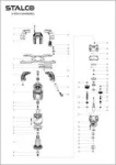 DŹWIGNIA ZMIANY BIEGU DO MIESZARKI HM18SC (schemat 33) C-01590 STALCO PREMIUM