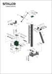 KOLUMNA L=850 MM DO DRP202 (schemat 6-8) C-02847 STALCO PERFECT