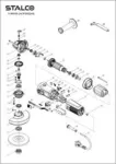 WRZECIONO DO SZLIFIERKI AG125QVS (schemat 12) C-01254 STALCO PERFECT