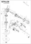 ŁOŻYSKO 6301 RS C&U DO SZLIFIERKI AG230 (schemat 28) C-01414 STALCO