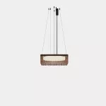 Pendant Scarlett Square Pendant Individual 530mm x 530mm LED 55.1 2700K ON-OFF Black 3737lm SQPI-A00-SF0000-OSV