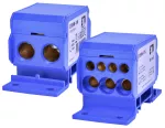 EDBM-1/N Blok rozdzielczy 160A (2x4-50mm2/3x2,5-25mm2+4x2,5-16mm2) niebieski