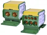 EDBM-1/PE Blok rozdzielczy 160A (2x4-50mm2/3x2,5-25mm2+4x2,5-16mm2) żółto-zielony