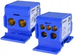 EDBM-2/N Blok rozdzielczy 160A (2x4-50mm2/2x4-35mm2+3x2,5-25mm2) niebieski