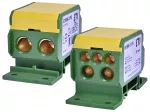 EDBM-2/PE Blok rozdzielczy 160A (2x4-50mm2/2x4-35mm2+3x2,5-25mm2) żółto-zielony