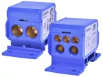 EDBM-8/N Blok rozdzielczy 192A (2x4-70mm2/2x4-35mm2+3x2,5-25mm2) niebieska