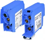EDBJ-4x25-4x25/N Blok rozdzielczy 100A (4x1,5-25mm2-4x1,5-25mm2) niebieski