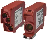 EDBJ-1x70-4x25/R Blok rozdzielczy 192A (1x4-70mm2/4x1,5-25mm2) czerwony
