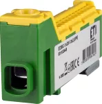 EDBC-1x25-13x2,5/PE Blok rozdzielczy 63A (1x25mm2-13x2,5mm2) żółto-zielony