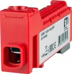 EDBC-1x25-13x2,5/R Blok rozdzielczy 63A (1x25mm2-13x2,5mm2) czerwony