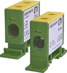 EDBS-50A/PE Zacisk 150A 1-torowy 16-70mm2 PE do przewodów Al. żółto-zielony