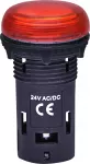 ECLI-024C-R Lampka LED 24V AC/DC - czerwona