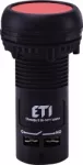ECF-10-R Przycisk kompaktowy z guzikiem krytym, 1NO, czerwony