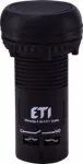 ECF-10-C Przycisk kompaktowy z guzikiem krytym, 1NO, czarny