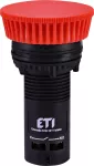 ECM-P10-R Przycisk kompaktowy z guzikiem-grzybek, 1NO, czerwony