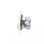 SIMON 55 WMDW-021111-111 Gniazdo Schuko z przesłonami (moduł) 16 A, 250 V~, szybkozłącza; Biały mat