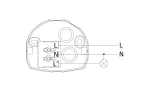 CZUJNIK RUCHU CR-9 mini, max.1200W, AC220-240V, 50/60Hz, 180°/360°, max.12m, IP65, LED, BIAŁY