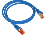 Patch-cord F/UTP kat.6 PVC 0.25m niebieski ALANTEC