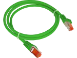 Patch-cord F/UTP kat.6 PVC 1.0m zielony ALANTEC