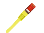 Patch-cord F/UTP kat.6 PVC 0.25m żółty ALANTEC