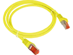 Patch-cord F/UTP kat.6 PVC 0.5m żółty ALANTEC