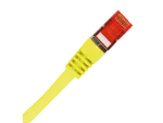 Patch-cord F/UTP kat.6 PVC 1.0m żółty ALANTEC