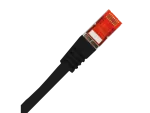 Patch-cord S/FTP kat.6A LSOH 0.5m czarny ALANTEC