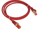 Patch-cord S/FTP kat.6A LSOH 0.5m czerwony ALANTEC