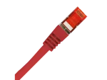 Patch-cord S/FTP kat.6A LSOH 0.5m czerwony ALANTEC