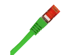 Patch-cord S/FTP kat.6A LSOH 0.25m zielony ALANTEC