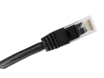 Patch-cord U/UTP kat.6 PVC 2.0m czarny ALANTEC