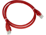 Patch-cord U/UTP kat.6 PVC 1.0m czerwony ALANTEC