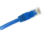 Patch-cord U/UTP kat.6 PVC 0.25m niebieski ALANTEC