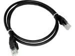 Patch-cord U/UTP kat.6A LSOH 0.25m czarny ALANTEC