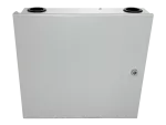 Naścienna światłowodowa szafka rozdzielcza (24 x SC simplex) z zamkiem (w zestawie tacki) ALANTEC