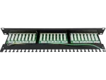Patch panel 1U/19 cali STP ekranowany 24 porty kat. 6 złącza LSA półka montażowa Q-LANTEC